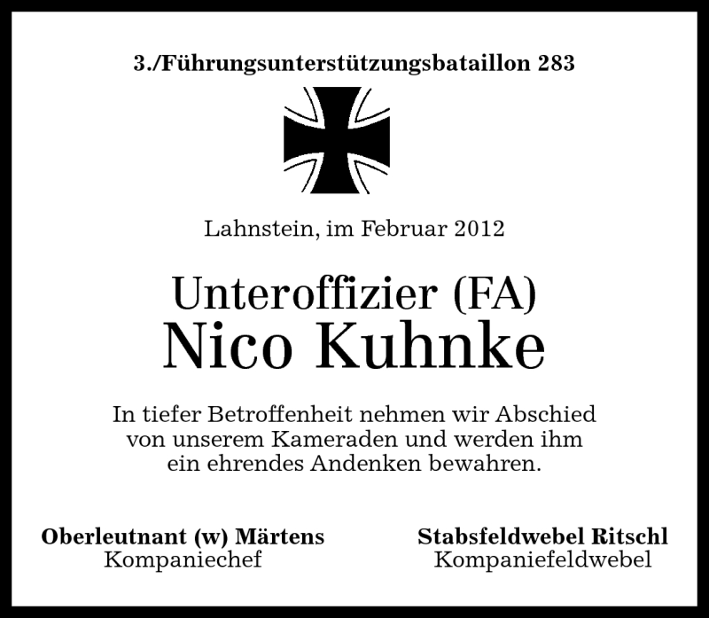  Traueranzeige für Nico Kuhnke vom 23.02.2012 aus Rhein-Hunsrück-Zeitung